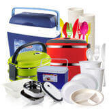 Cooler, Cup, Bottle, Plate/Bowls & Cutlery
