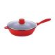 SQ Professional Seramiq Nea Die-Cast Saute Pan Red 24Cm (6568)