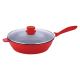 SQ Professional Seramiq Nea Die-Cast Saute Pan Red 28Cm (6569)