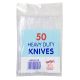 Royal Markets Heavy Duty Re-Usable Plastic Knives - 50 Pcs
