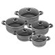 UNA Non-stick Athena Stockpot Set 5Pcs 18CM-26CM (2733)